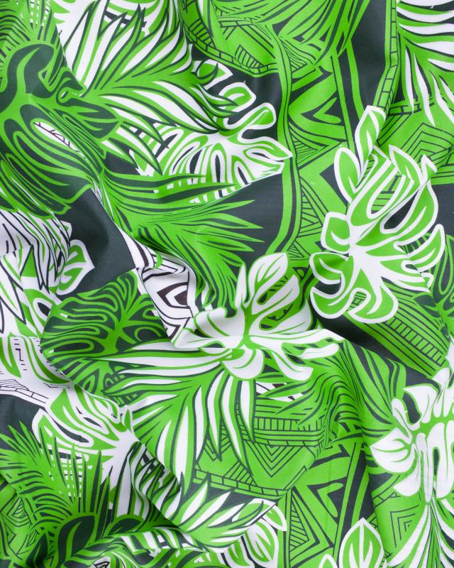 Polynesian fabric HAU Green - Tissushop